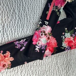 Peloton Black Multi Floral Asian Heritage Month Limited Edition Cadence Legging